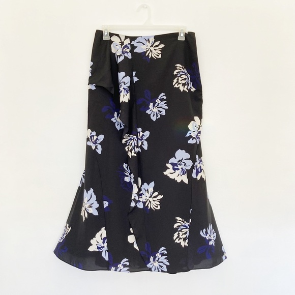 NEW Banana Republic Flounce Floral Maxi Skirt Sz 8